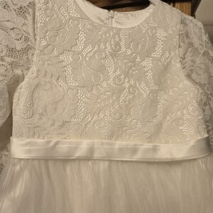 JJs House Ivory Lace Kids Formal Dress